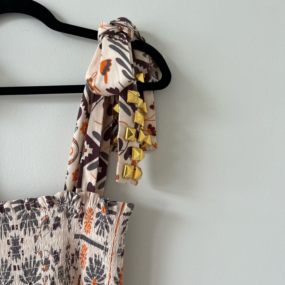 Boho Floral Maxi Dress - Purple & Yellow - Picture 8 of 10
